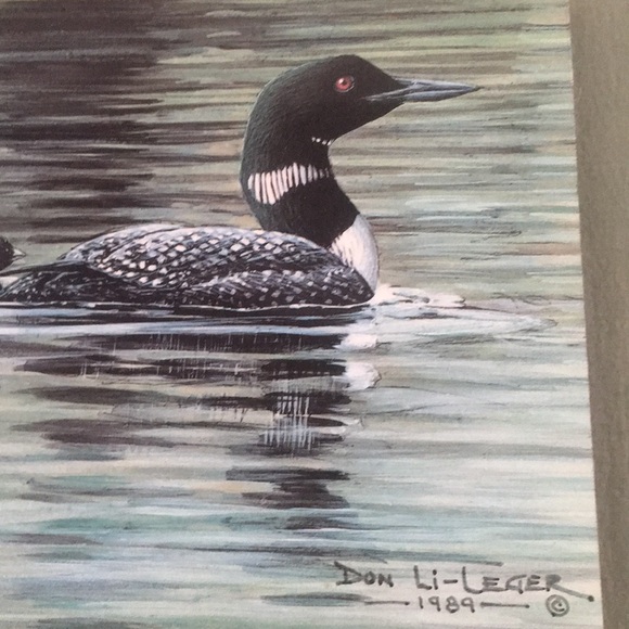 Canadian Loon Family Art Print Signed by Artist - Picture 4 of 9